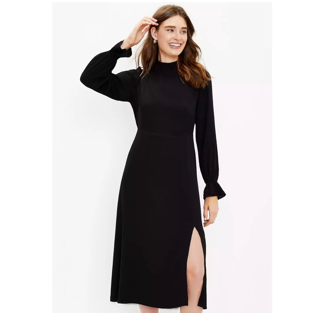 NWT LOFT high neck maxi dress